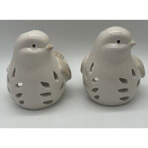 Sparrow Tea Light Holder-Lattice Cut Out-indoor Outdoor Ceramic Home Decor Bird